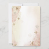 Pumpkin Carriage Blume Schneeflocken Kinderdusche Einladung (Rückseite)