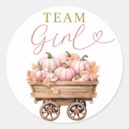 Pumpkin Carriage Team Girl Sticker