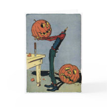 Pumpkin Carvelling Seinen eigenen Kopf - Halloween