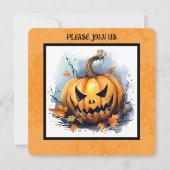 PUMPKIN CARVING CONTEST PARTY FEIERTAGSKARTE (Vorderseite)