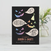 Pumpkin Carving Halloween Invite Caarving Contest Einladung (Stehend Vorderseite)