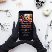 Pumpkin Carving Halloween-Party Einladung