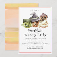 Pumpkin Carving | Halloween-Party-Einladung