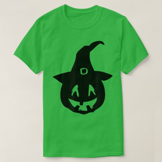 Pumpkin Carving Kürbislaterne Hexenhut Halloween T-Shirt (Design vorne)