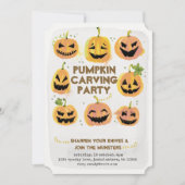 Pumpkin Carving Party Einladung (Vorderseite)