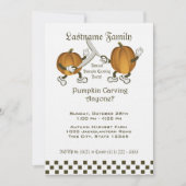 Pumpkin Carving Party Einladung (Vorderseite)