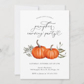 Pumpkin Carving Party Einladung (Vorderseite)