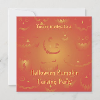 Pumpkin Carving Party Einladungen