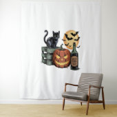 Pumpkin Cat Ber Halloween Wandteppich (Beispiel)