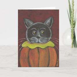 Pumpkin Cat Card by Liz Revit Karte