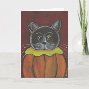 Pumpkin Cat Card by Liz Revit Karte