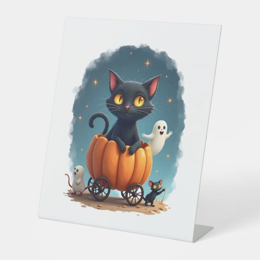 Pumpkin Cat Express Sockelschild (Vorderseite)