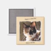 Pumpkin Cat Happiness Magnet (Vorderseite/Rückseite)