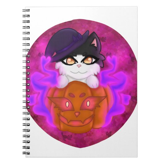 Pumpkin Cat Notizblock (Vorderseite)