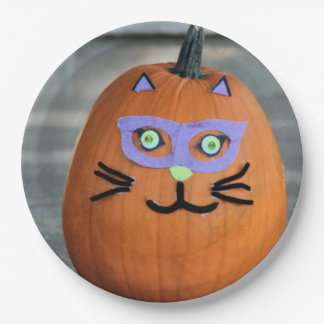 Pumpkin Cat Pappteller