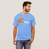 Pumpkin Chasing Ghosts Funny Jack o Lantern Hallow T-Shirt (Vorne ganz)