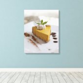 Pumpkin Cheesecake Leinwanddruck (Insitu (Holzboden))