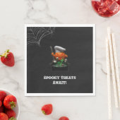 Pumpkin Chef Halloween Party – Spooky Cauldron Serviette (Beispiel)