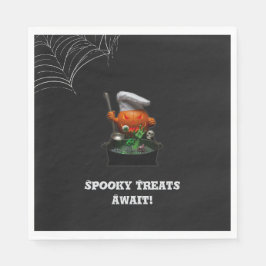 Pumpkin Chef Halloween Party – Spooky Cauldron Serviette
