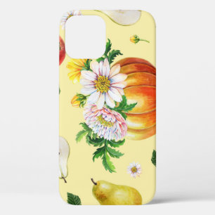 Pumpkin, Chrysanthemum: Herbstfruchtillustrierung. Case-Mate iPhone Hülle