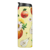 Pumpkin, Chrysanthemum: Herbstfruchtillustrierung. Thermosbecher (Nach rechts gedreht)