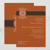Pumpkin Classic Ernte Hochzeit Einladung (Vorne/Hinten)