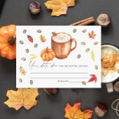 Pumpkin Coffee Brautparty Begleitkarte