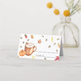 Pumpkin Coffee Brautparty - Hochzeit Platzkarten
