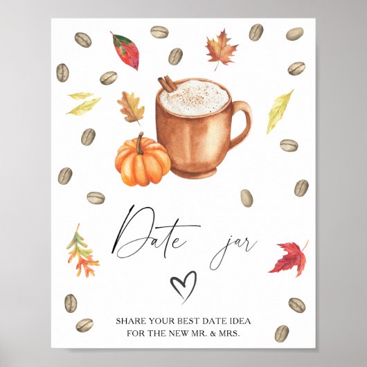 Pumpkin Coffee Brautparty Poster (Vorne)