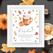 Pumpkin Coffee Brautparty Ringjagd Poster