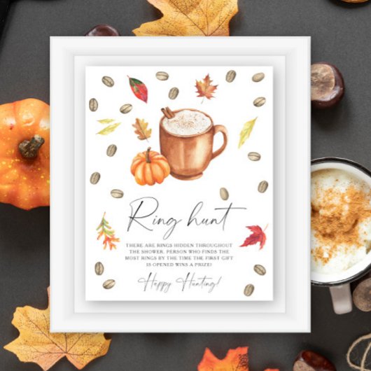 Pumpkin Coffee Brautparty Ringjagd Poster