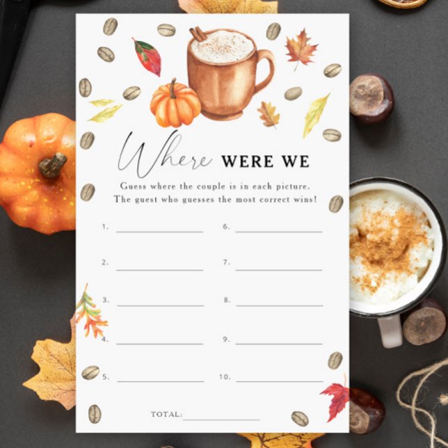 Pumpkin Coffee Brautparty Wo waren wir? (Von Creator hochgeladen)
