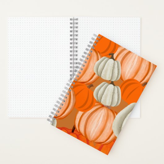 Pumpkin Collage Notebook Autumn Aesthetic Journal Notizblock (Innen)