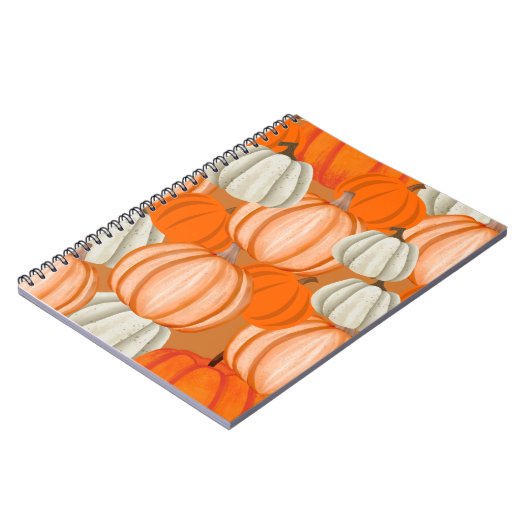 Pumpkin Collage Notebook – Autumn Aesthetic  Notizblock (Linke Seite)