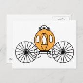 Pumpkin Colored Coach Postkarte (Vorne/Hinten)