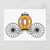 Pumpkin Colored Coach Postkarte (Vorderseite)