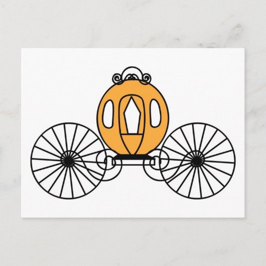 Pumpkin Colored Coach Postkarte (Vorderseite)