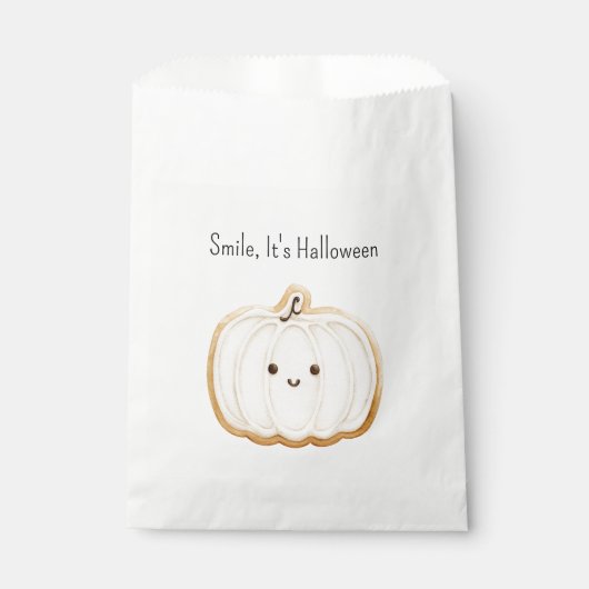 Pumpkin Cookie Smile Halloween Geschenktütchen (Vorderseite)