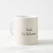 Pumpkin Cookie Smile Halloween Kaffeetasse (Vorderseite Links)