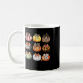 Pumpkin Coquette Bow Jahreszeit Erntedank Herbstfe Kaffeetasse (Links)