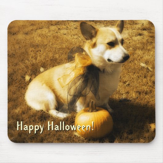Pumpkin Corgi Mousepad (Vorne)