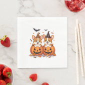 Pumpkin Corgi Party Serviette (Beispiel)