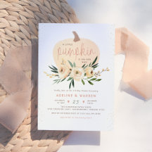 Pumpkin Couples Kinderdusche Pink & Gold Moderne