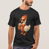 Pumpkin Cozy Saison Herbst Goose Herbstwoben Danke T-Shirt (Vorderseite)
