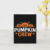 Pumpkin Crew Funny Matching Pumpkin Patch Familie Karte (Gelbe Blume)