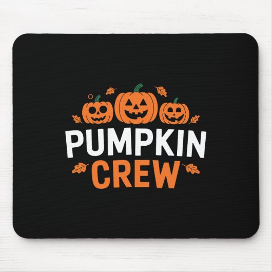Pumpkin Crew Funny Matching Pumpkin Patch Familie Mousepad (Vorne)