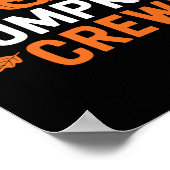 Pumpkin Crew Funny Matching Pumpkin Patch Familie Poster (Ecke)