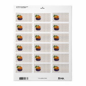 Pumpkin Cupcake Adressaufkleber (Vorne)