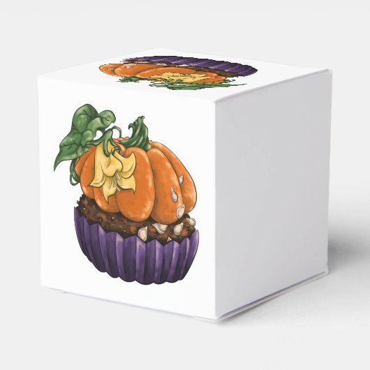 Pumpkin Cupcake Geschenkschachtel (Rückseite)