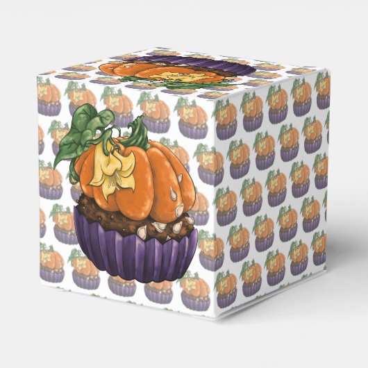 Pumpkin Cupcake Geschenkschachtel (Rückseite)